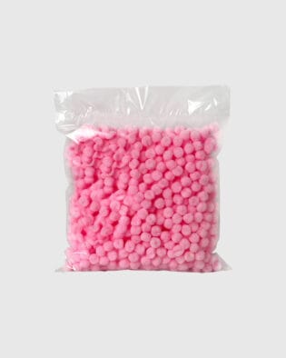 Помпони для копошилок | Рожеві | 500 шт